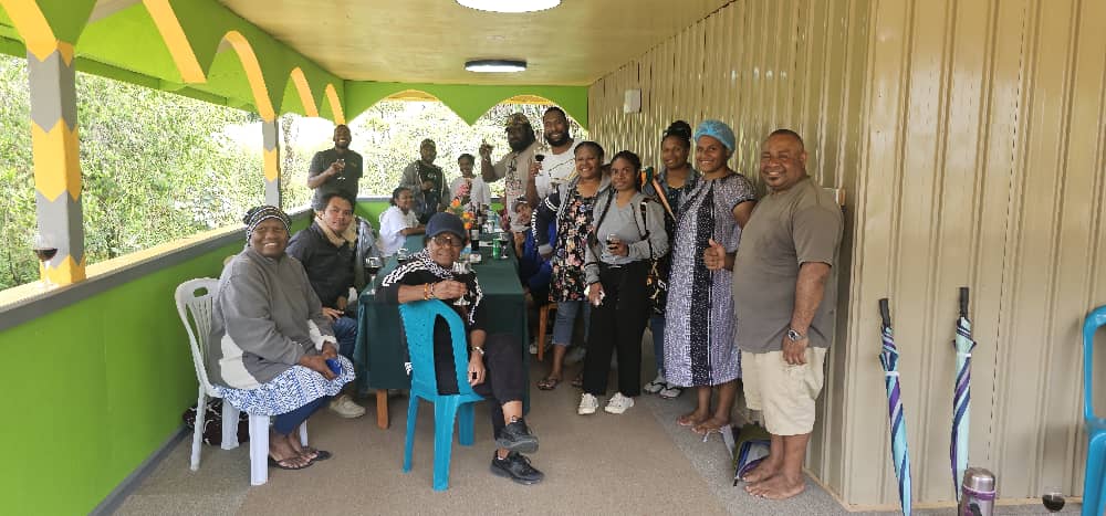 WPU staff at the balcony
