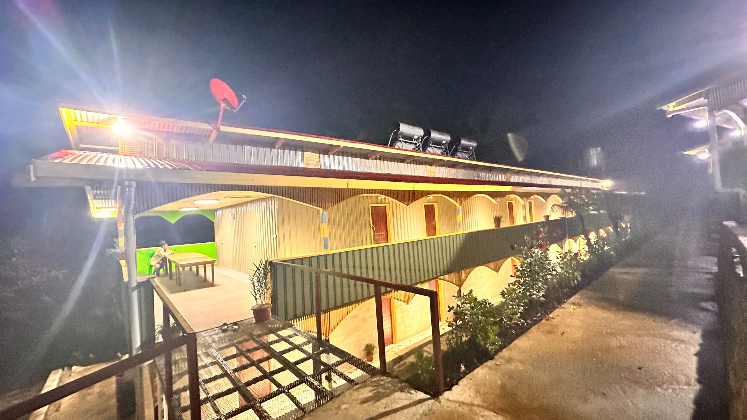 Night View of Resort Verandah
